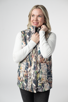 IN STOCK Remy Zip Up Vest - Dark Camo-Vest-Dear Me Southern Boutique, located in DeRidder, Louisiana