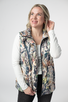 IN STOCK Remy Zip Up Vest - Dark Camo-Vest-Dear Me Southern Boutique, located in DeRidder, Louisiana