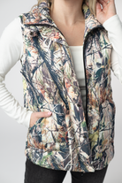 IN STOCK Remy Zip Up Vest - Dark Camo-Vest-Dear Me Southern Boutique, located in DeRidder, Louisiana