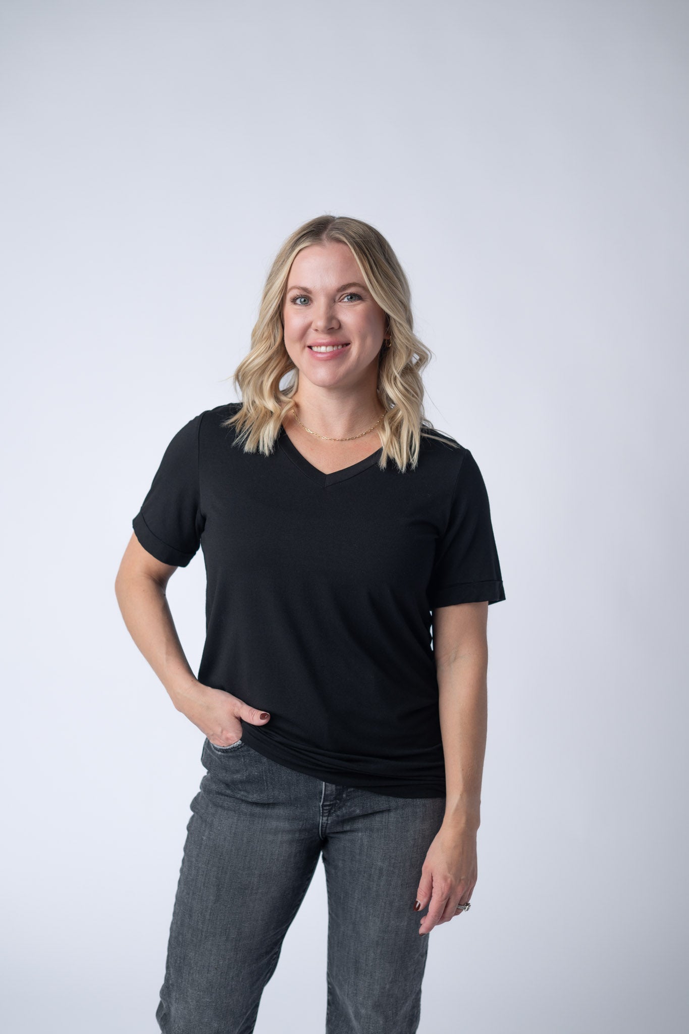 IN STOCK Sophie Top - Black-Shirts-Dear Me Southern Boutique, located in DeRidder, Louisiana