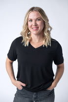 IN STOCK Sophie Top - Black-Shirts-Dear Me Southern Boutique, located in DeRidder, Louisiana