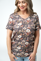IN STOCK Sophie Top - Blushwood Floral-Shirts-Dear Me Southern Boutique, located in DeRidder, Louisiana