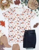 IN STOCK Sophie Top - Fall Foliage-Shirts-Dear Me Southern Boutique, located in DeRidder, Louisiana