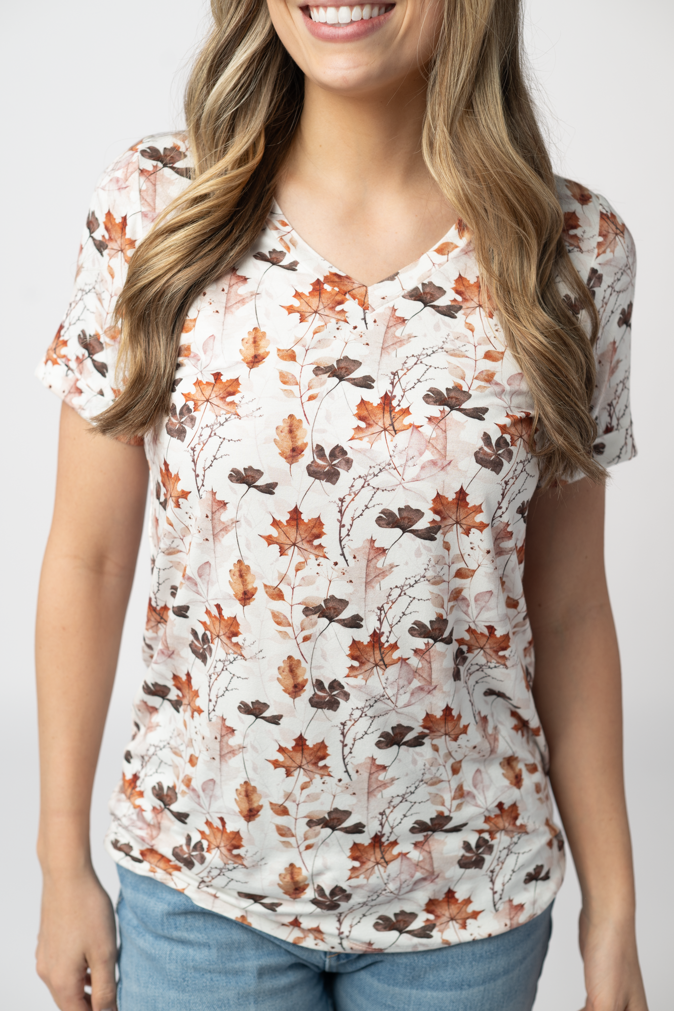 IN STOCK Sophie Top - Fall Foliage-Shirts-Dear Me Southern Boutique, located in DeRidder, Louisiana