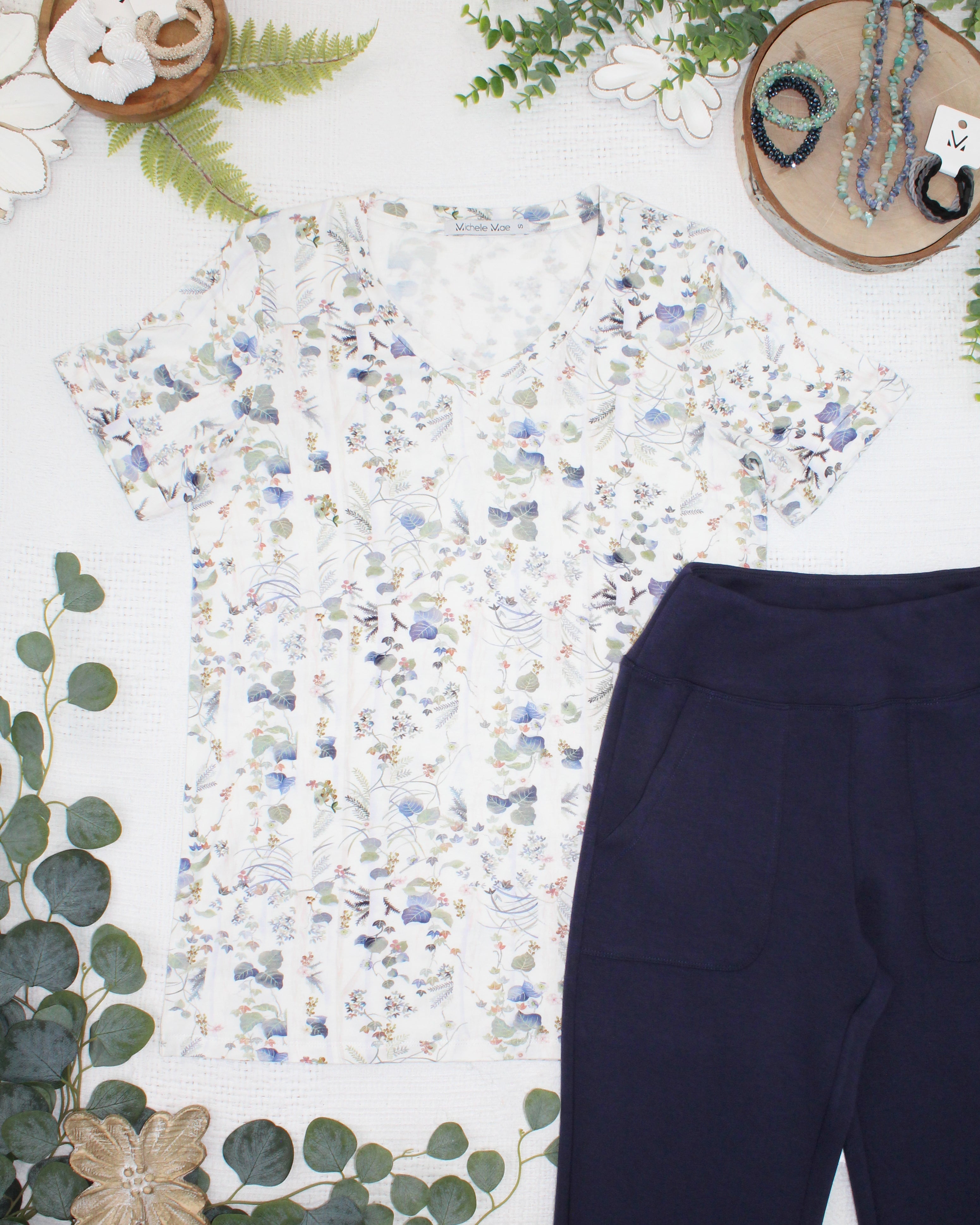 IN STOCK Sophie Top - Olive Meadow-Shirts-Dear Me Southern Boutique, located in DeRidder, Louisiana