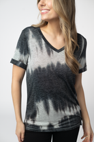 IN STOCK Sophie Top - Ombre Micro Stripes Midnight and White-Shirts-Dear Me Southern Boutique, located in DeRidder, Louisiana