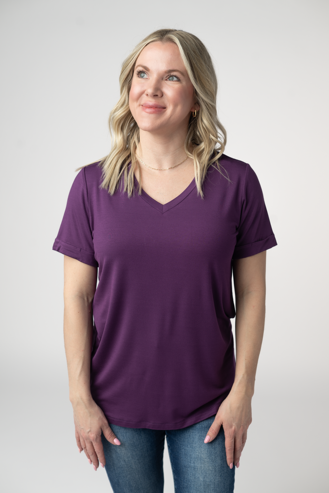 IN STOCK Sophie Top - Purple-Shirts-Dear Me Southern Boutique, located in DeRidder, Louisiana