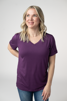 IN STOCK Sophie Top - Purple-Shirts-Dear Me Southern Boutique, located in DeRidder, Louisiana