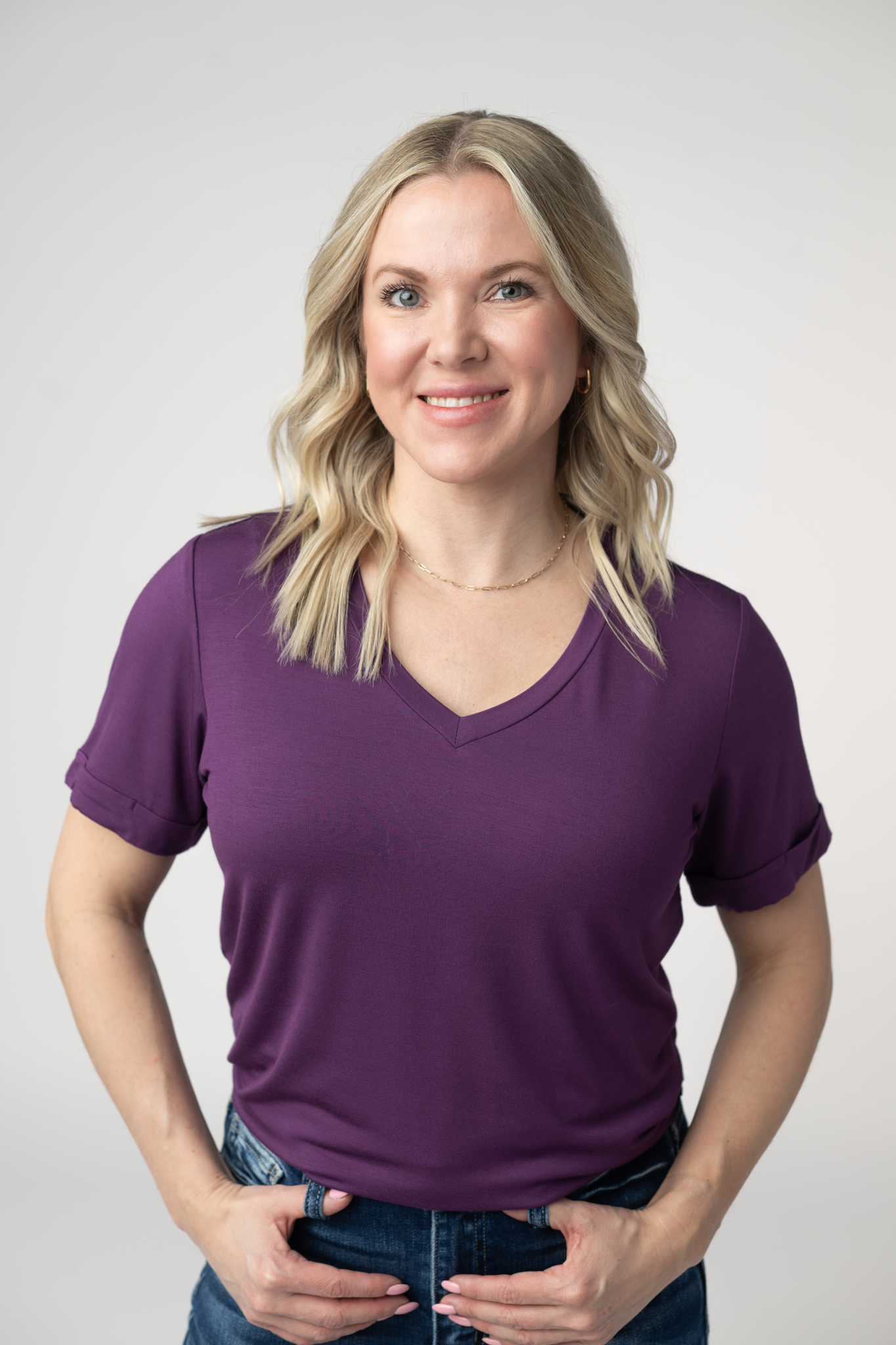IN STOCK Sophie Top - Purple-Shirts-Dear Me Southern Boutique, located in DeRidder, Louisiana