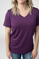 IN STOCK Sophie Top - Purple-Shirts-Dear Me Southern Boutique, located in DeRidder, Louisiana