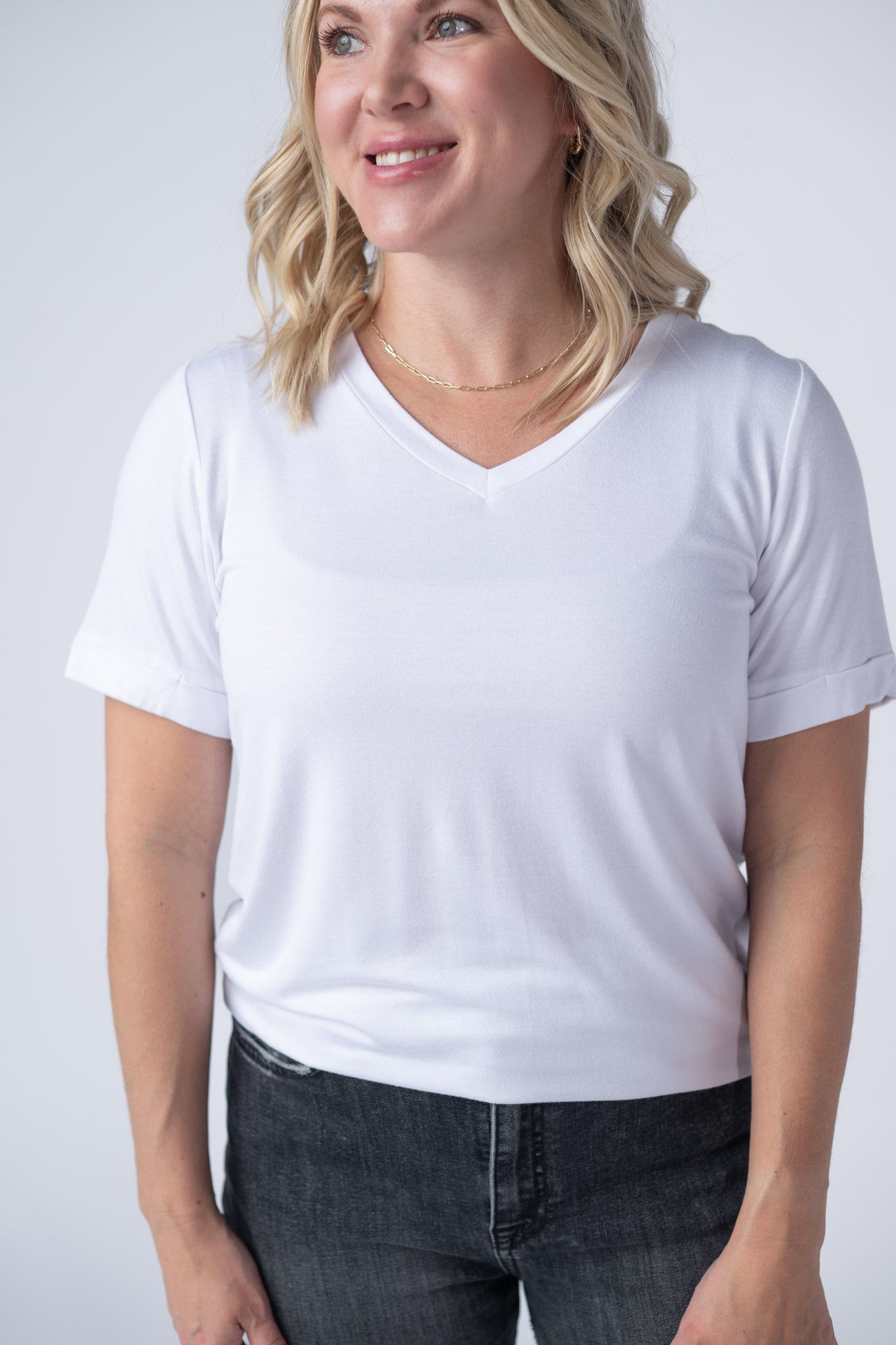 IN STOCK Sophie Top - White-Shirts-Dear Me Southern Boutique, located in DeRidder, Louisiana