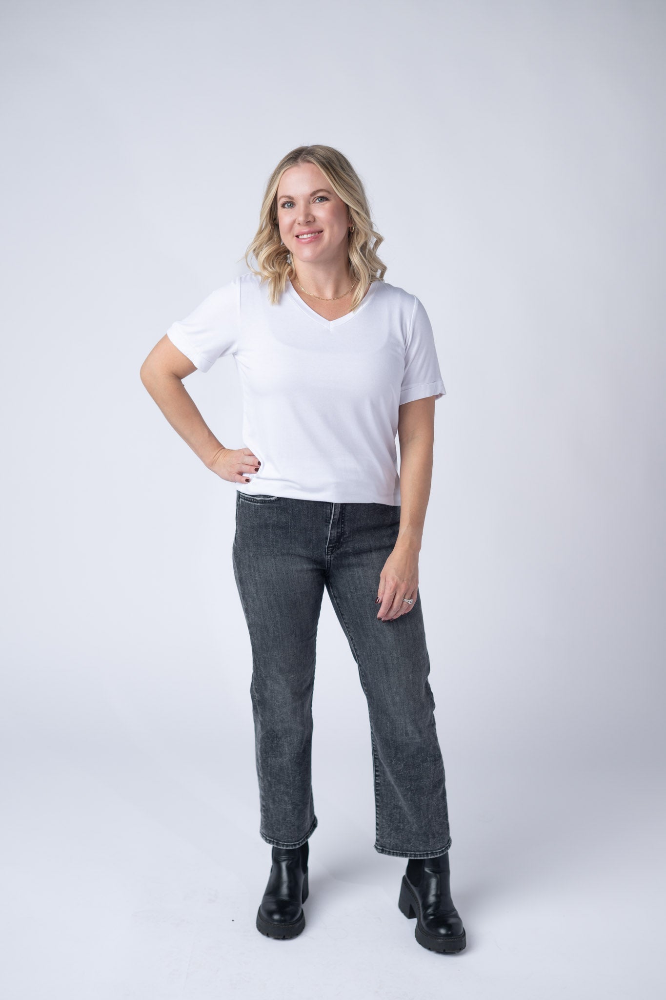 IN STOCK Sophie Top - White-Shirts-Dear Me Southern Boutique, located in DeRidder, Louisiana