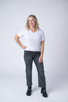 IN STOCK Sophie Top - White-Shirts-Dear Me Southern Boutique, located in DeRidder, Louisiana