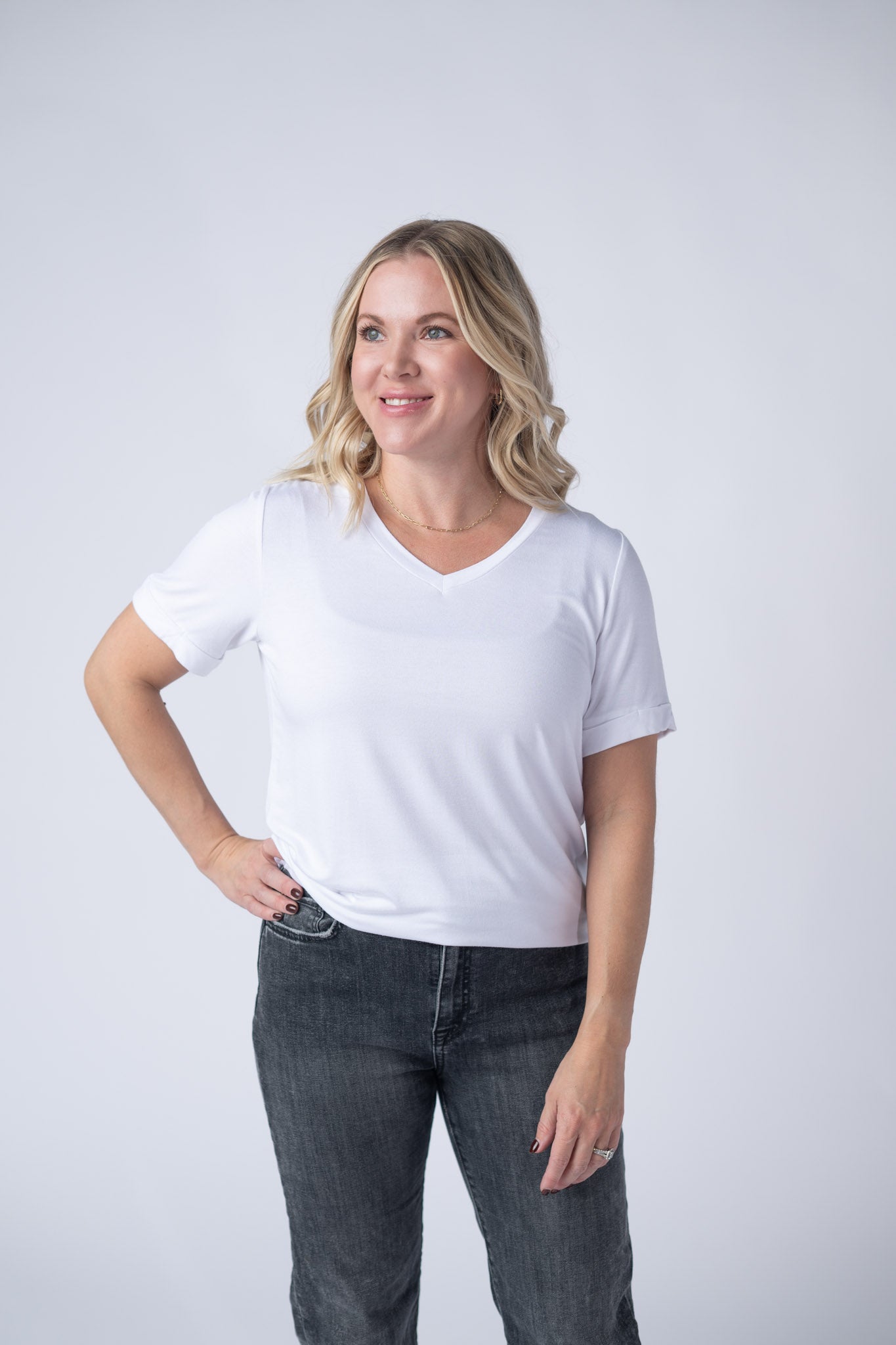 IN STOCK Sophie Top - White-Shirts-Dear Me Southern Boutique, located in DeRidder, Louisiana