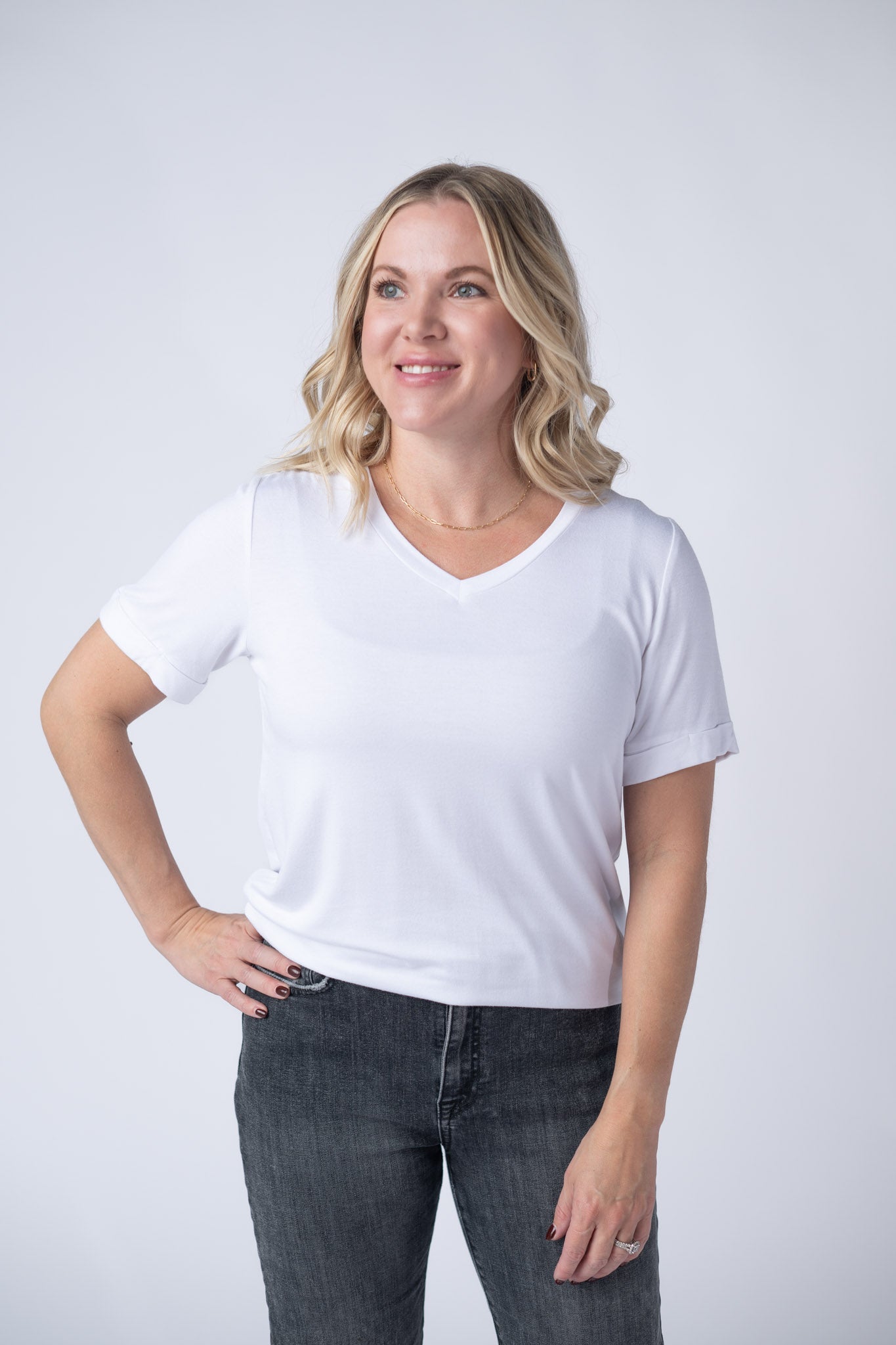 IN STOCK Sophie Top - White-Shirts-Dear Me Southern Boutique, located in DeRidder, Louisiana