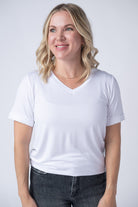 IN STOCK Sophie Top - White-Shirts-Dear Me Southern Boutique, located in DeRidder, Louisiana