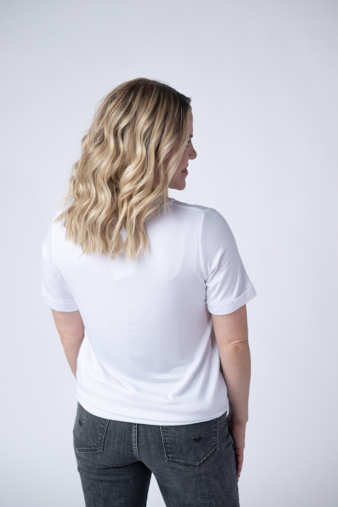 IN STOCK Sophie Top - White-Shirts-Dear Me Southern Boutique, located in DeRidder, Louisiana