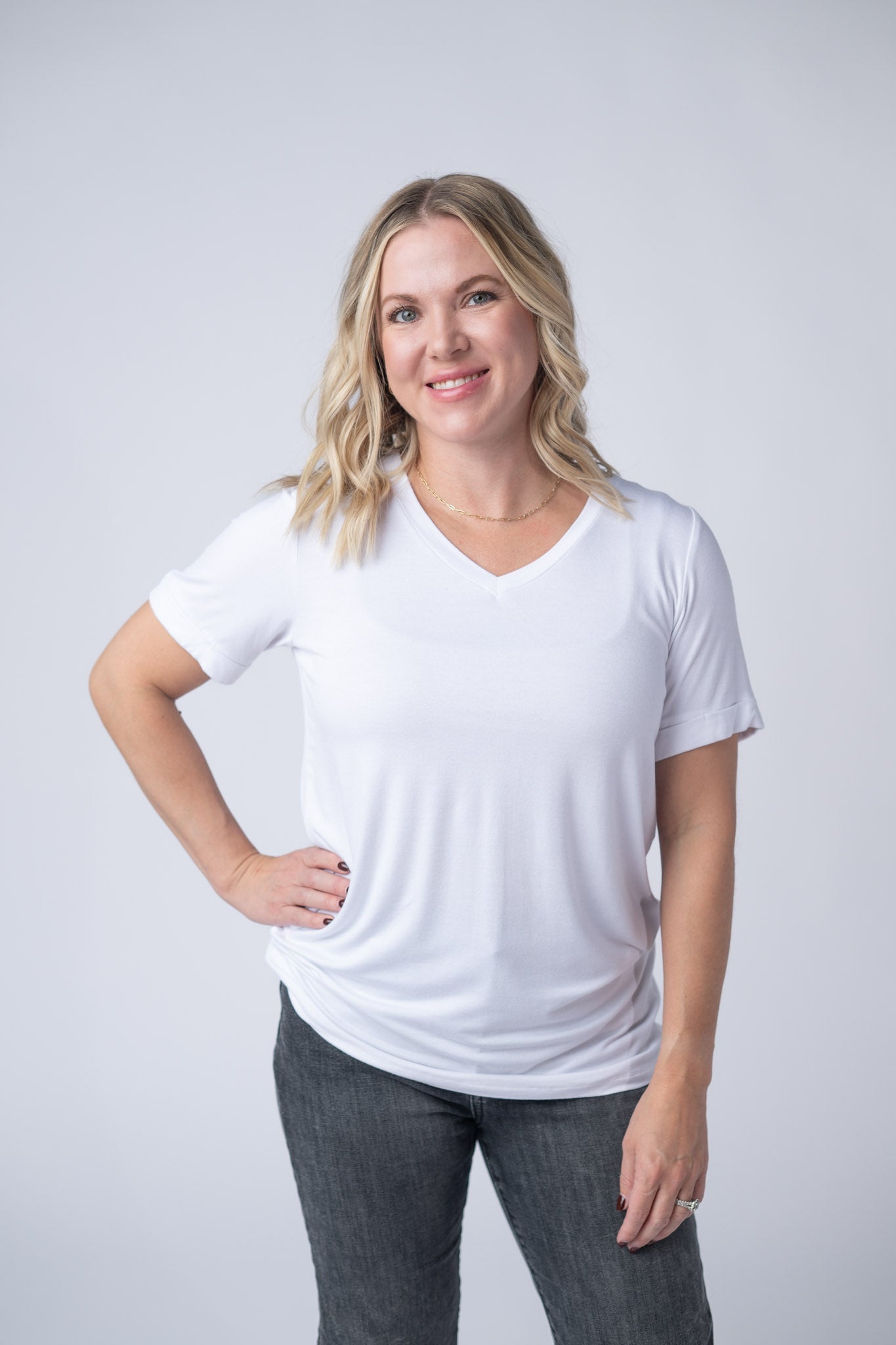 IN STOCK Sophie Top - White-Shirts-Dear Me Southern Boutique, located in DeRidder, Louisiana