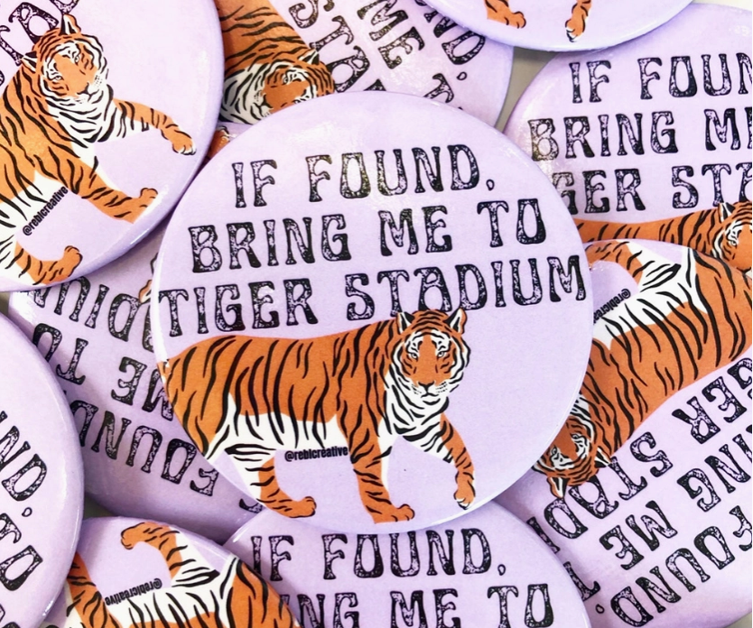 If Found, Bring Me Game Day Button-Buttons-Dear Me Southern Boutique, located in DeRidder, Louisiana