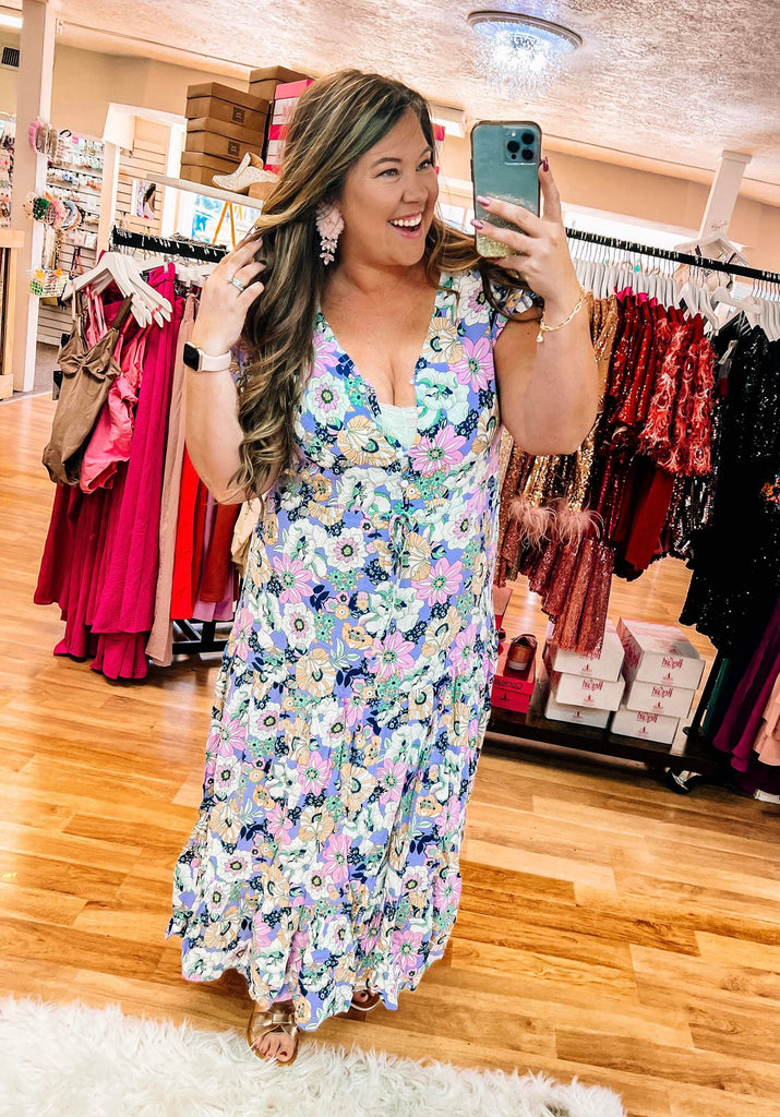 In Full Bloom Maxi Dress-Dresses-Dear Me Southern Boutique, located in DeRidder, Louisiana