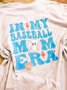 In My Baseball Mom Era Tee-Graphic Tops-Dear Me Southern Boutique, located in DeRidder, Louisiana