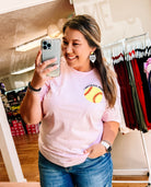 In My Softball Mom Era Tee-Graphic Tops-Dear Me Southern Boutique, located in DeRidder, Louisiana