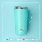 Indigo Tiles Travel Mug 22oz-Drinkwear-Dear Me Southern Boutique, located in DeRidder, Louisiana