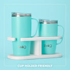Indigo Tiles Travel Mug 22oz-Drinkwear-Dear Me Southern Boutique, located in DeRidder, Louisiana