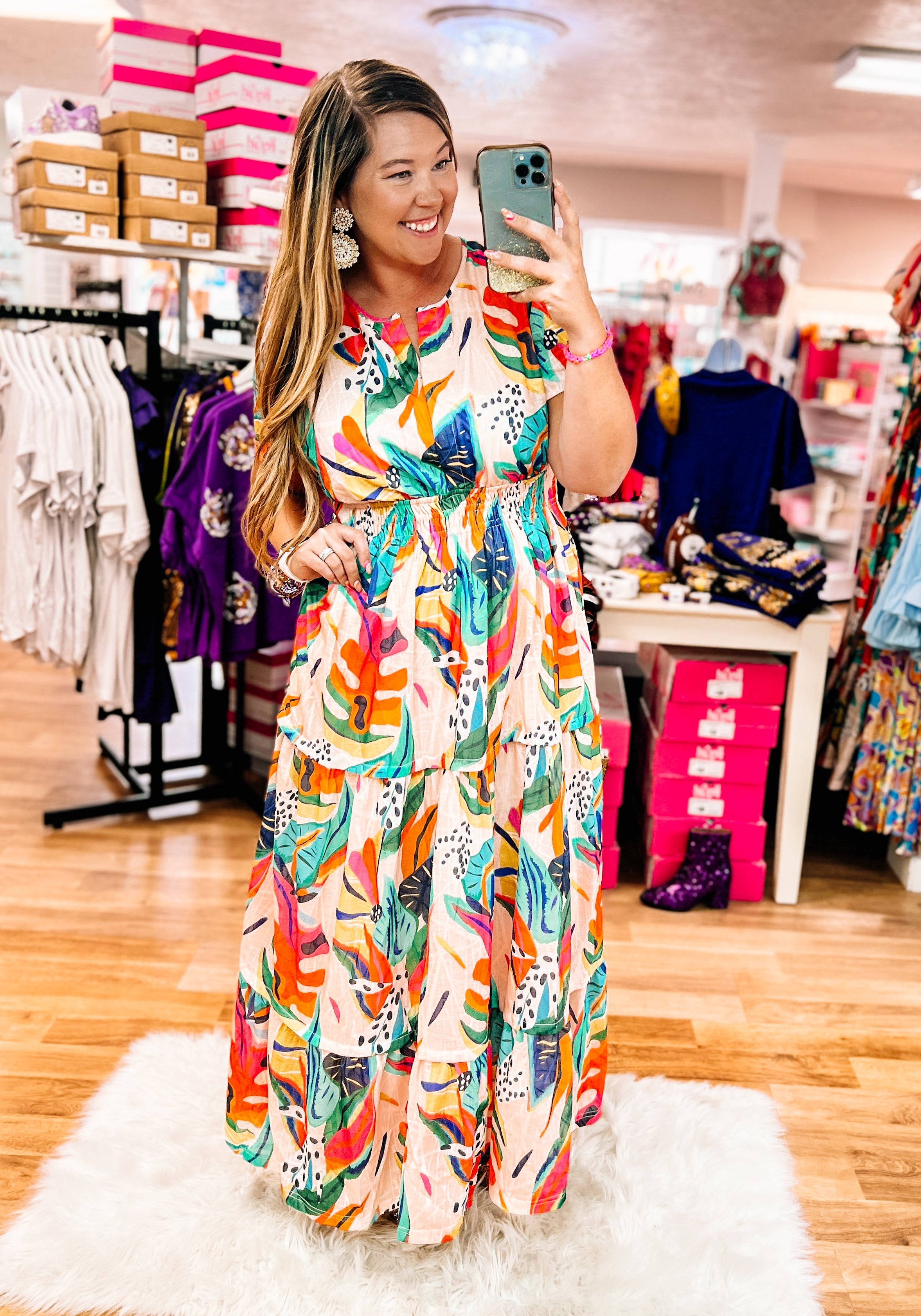 Island Dreams Maxi Dress-Maxi Dresses-Dear Me Southern Boutique, located in DeRidder, Louisiana