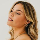 Ivy Interlock Hoop Earring - WATERPROOF-Presales-Dear Me Southern Boutique, located in DeRidder, Louisiana
