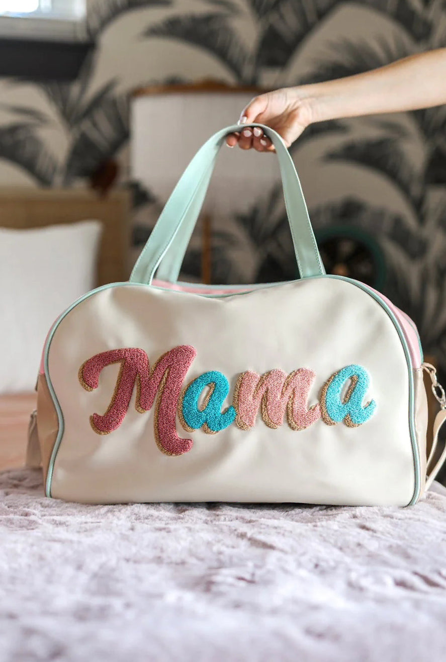Jadelynn Brooke Mama Duffel Bag-Bags/Purses-Dear Me Southern Boutique, located in DeRidder, Louisiana