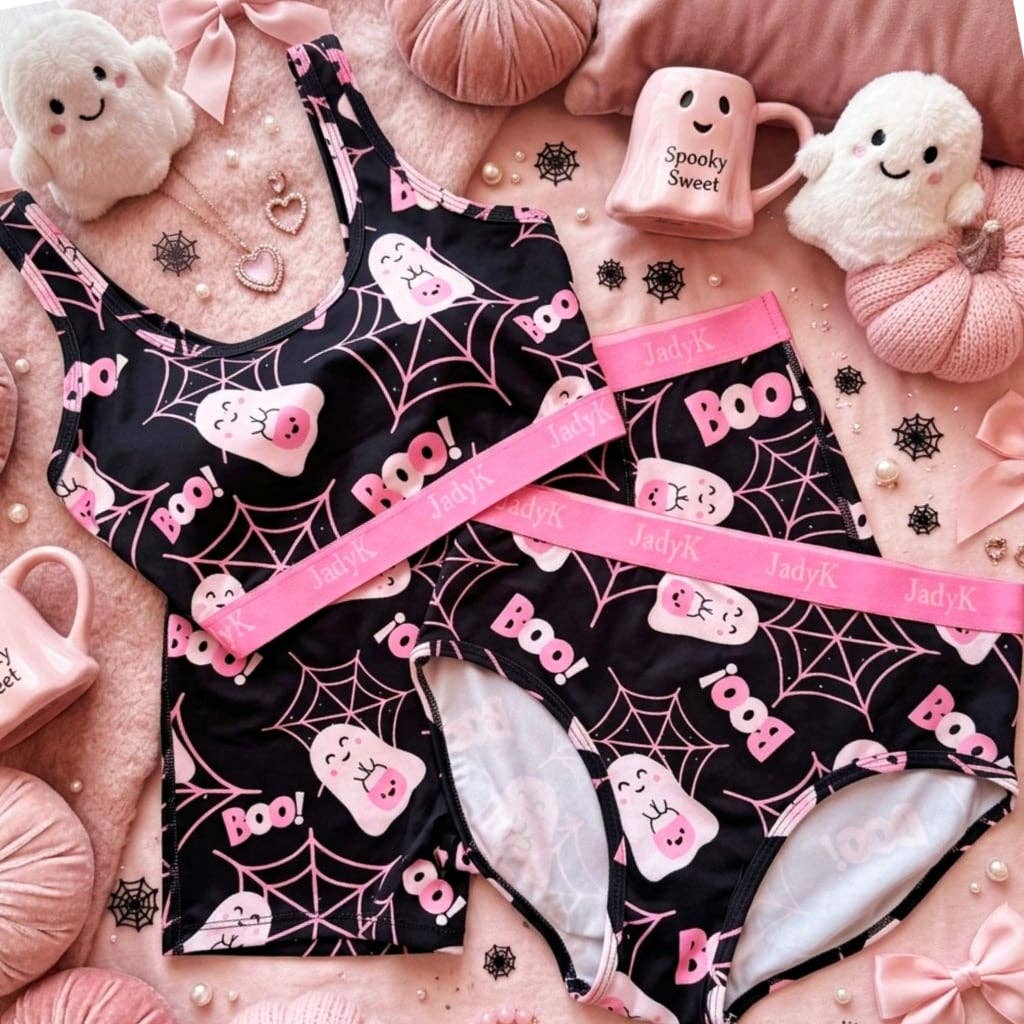 JadyK Arya Boo Cutie Scoopneck Bralette-Bralettes-Dear Me Southern Boutique, located in DeRidder, Louisiana