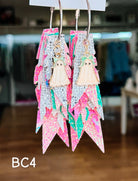 Jak Sprat BOO-jee Collection: Charmed Fabulous Feather Dangles-Jewelry - Earrings-Dear Me Southern Boutique, located in DeRidder, Louisiana