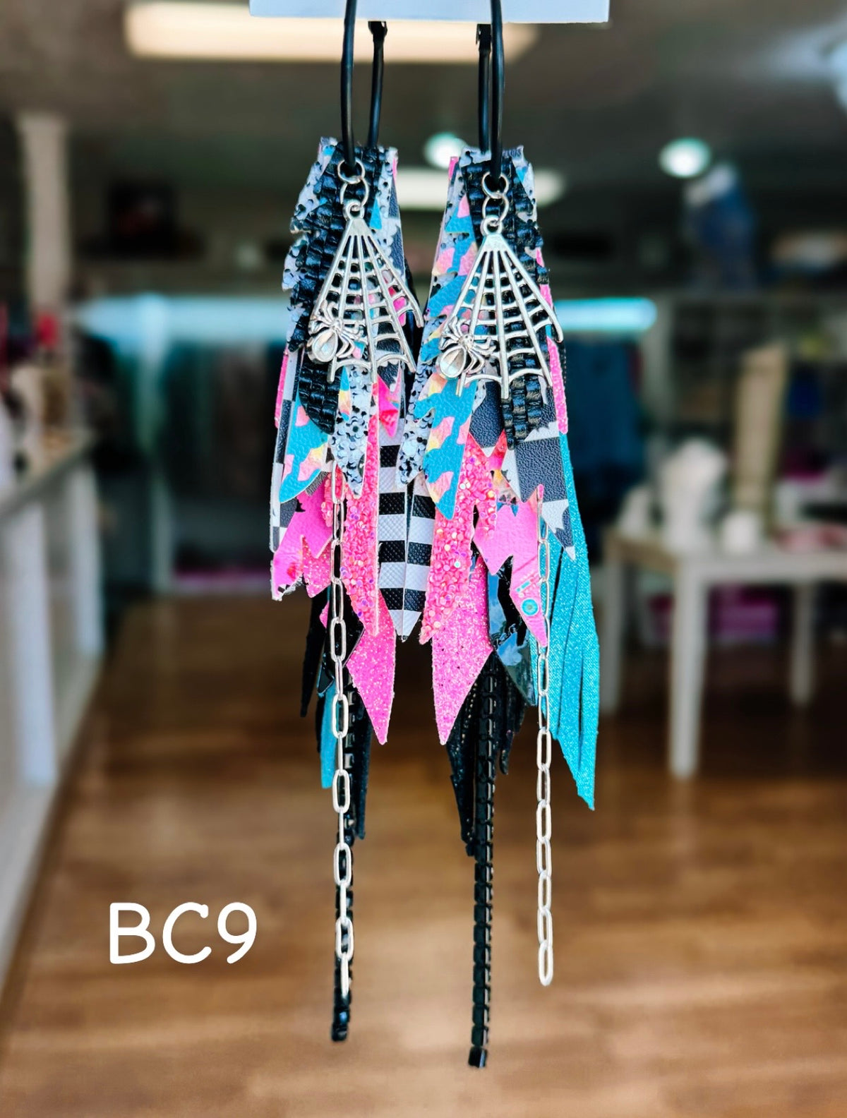 Jak Sprat BOO-jee Collection: Medium Mic Drop Dangles-Jewelry - Earrings-Dear Me Southern Boutique, located in DeRidder, Louisiana
