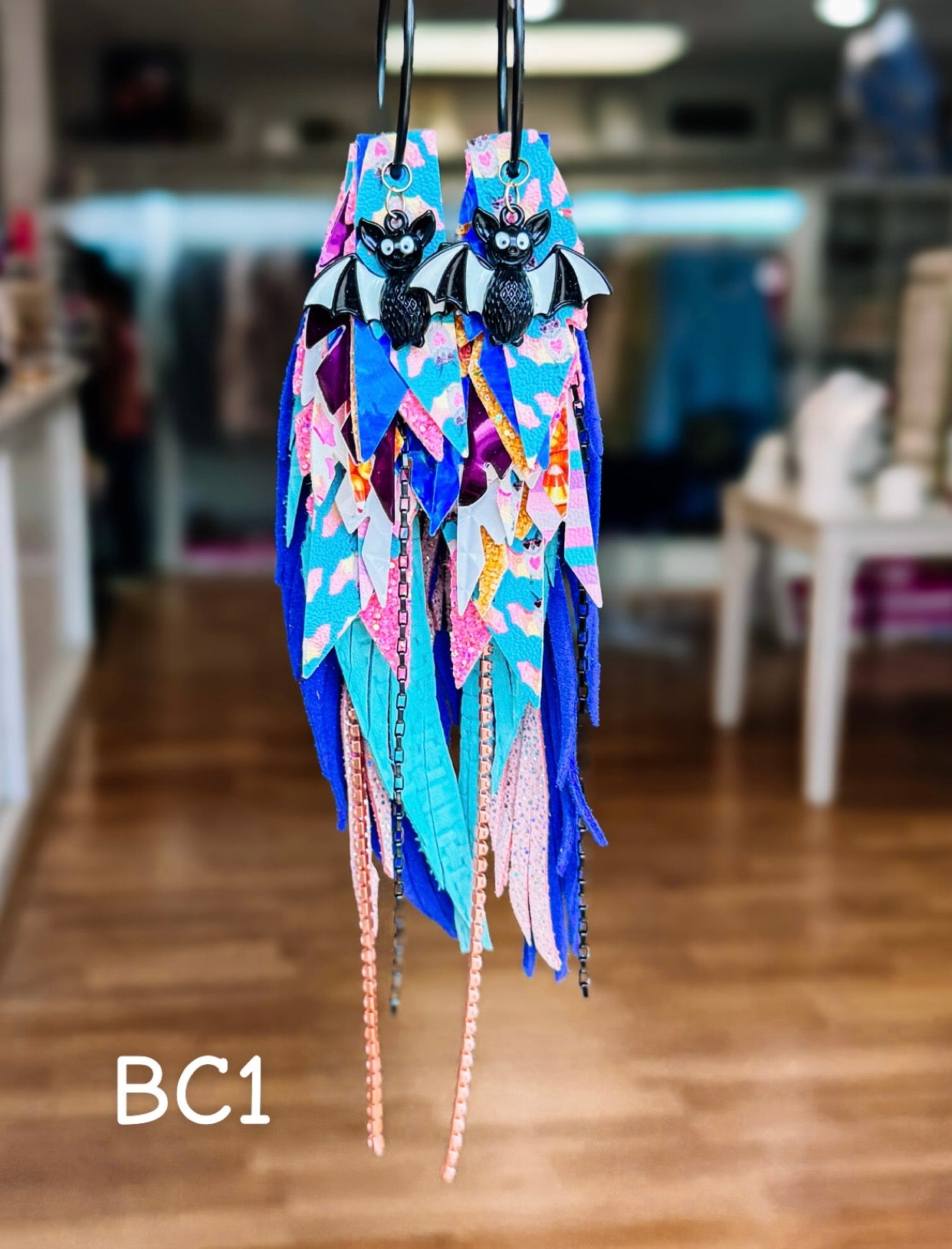Jak Sprat BOO-jee Collection: Mega Mic Drop Dangles-Jewelry - Earrings-Dear Me Southern Boutique, located in DeRidder, Louisiana