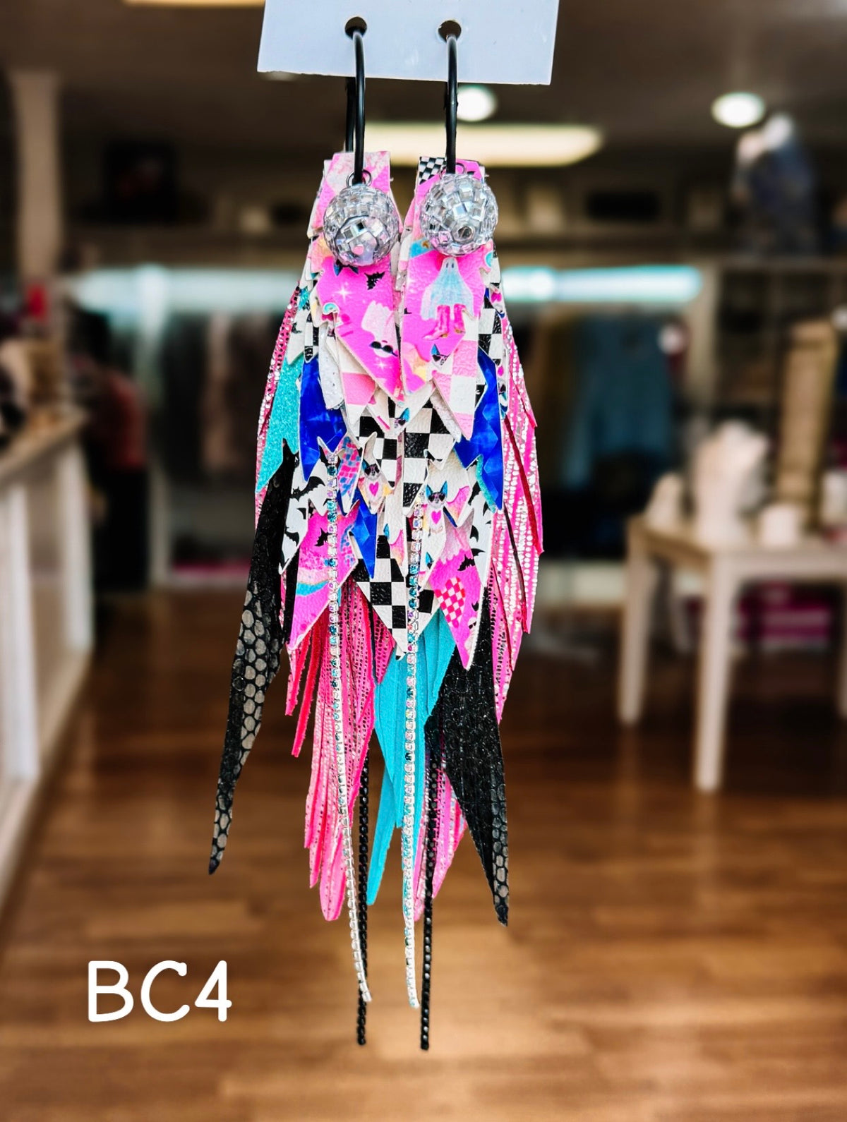 Jak Sprat BOO-jee Collection: Mega Mic Drop Dangles-Jewelry - Earrings-Dear Me Southern Boutique, located in DeRidder, Louisiana