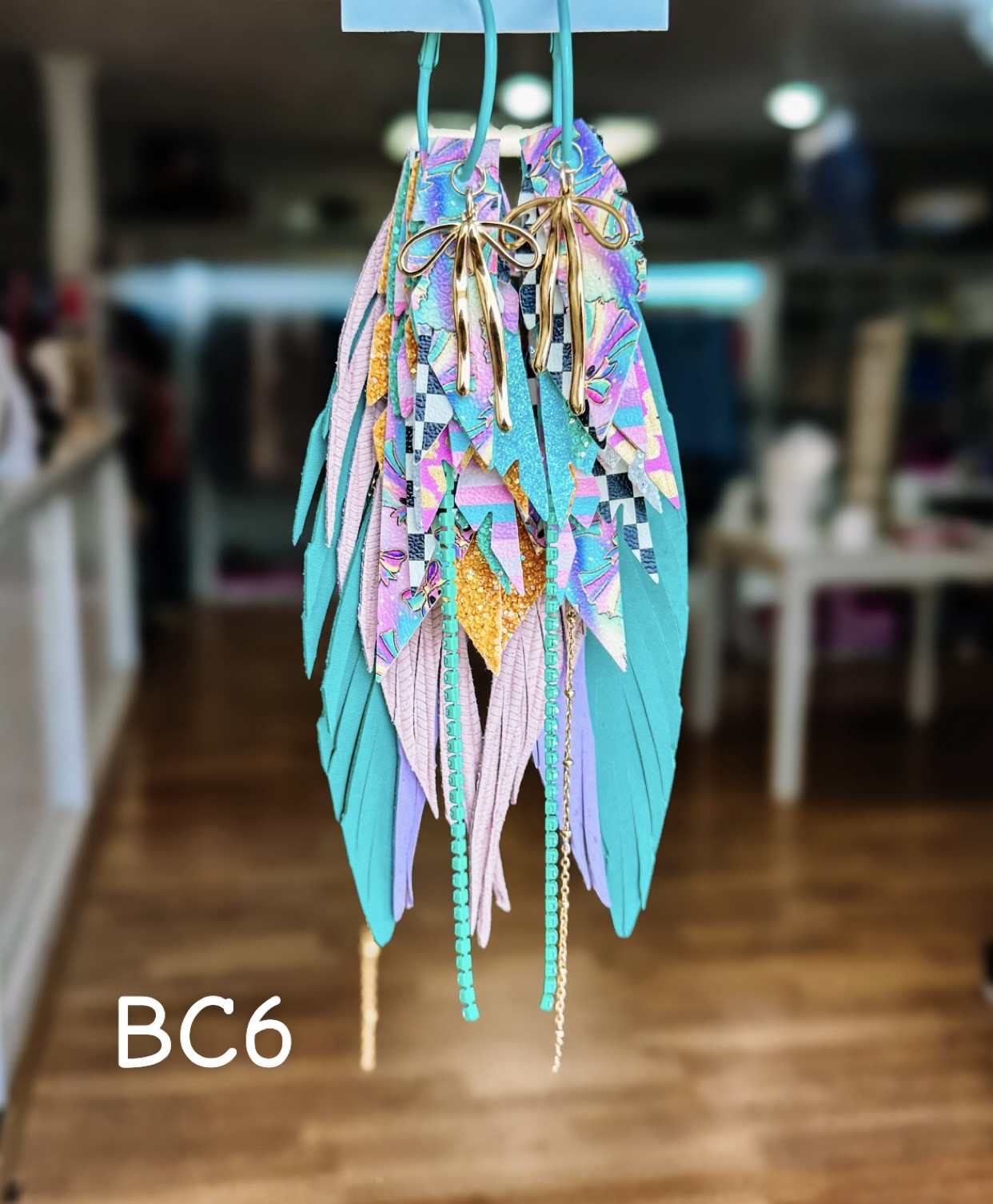 Jak Sprat BOO-jee Collection: Mega Mic Drop Dangles-Jewelry - Earrings-Dear Me Southern Boutique, located in DeRidder, Louisiana