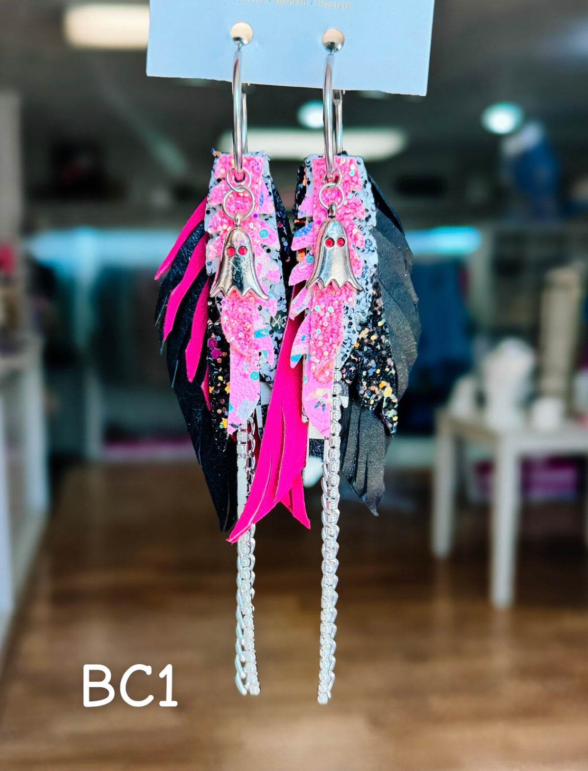 Jak Sprat BOO-jee Collection: Mini Mic Drop Dangles-Jewelry - Earrings-Dear Me Southern Boutique, located in DeRidder, Louisiana