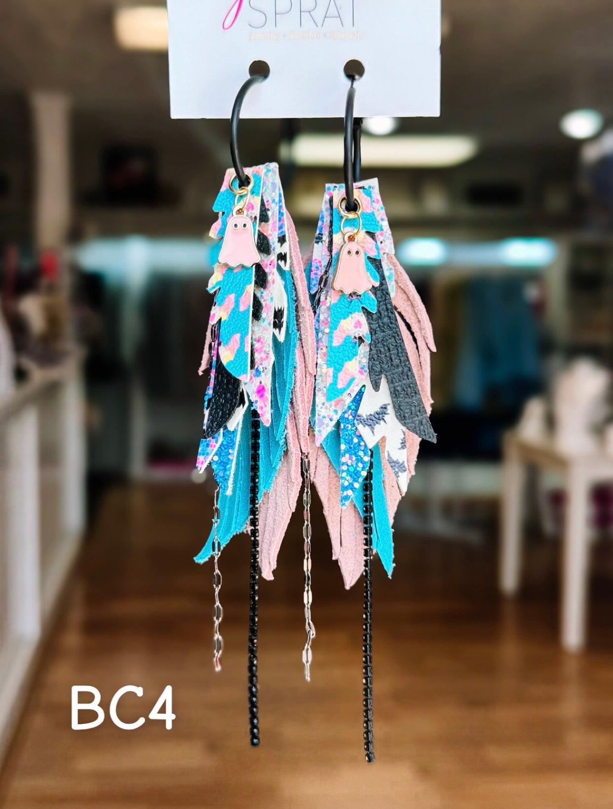 Jak Sprat BOO-jee Collection: Mini Mic Drop Dangles-Jewelry - Earrings-Dear Me Southern Boutique, located in DeRidder, Louisiana