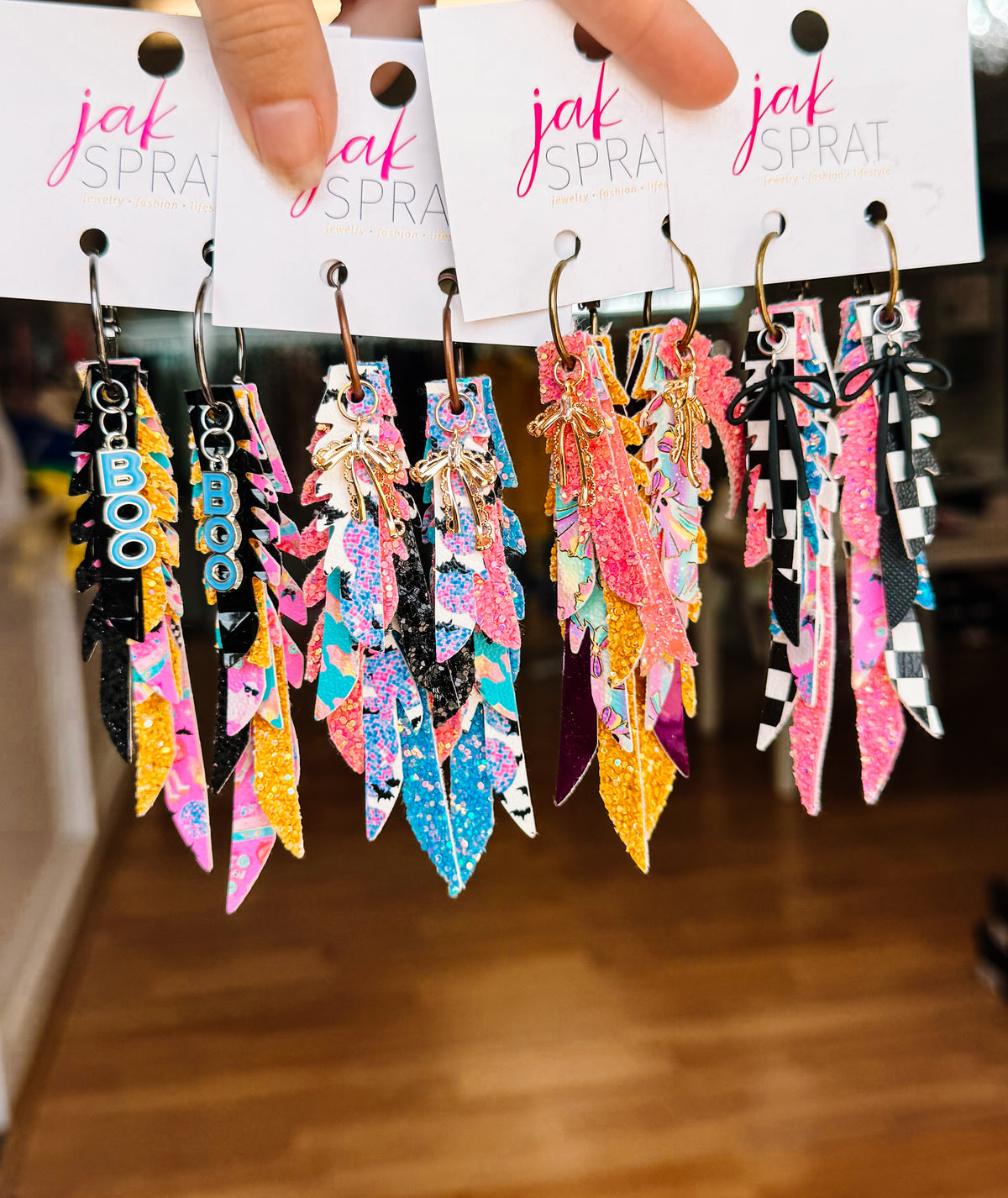 Jak Sprat BOO-jee Collection: Thinny Thini Minis-Jewelry - Earrings-Dear Me Southern Boutique, located in DeRidder, Louisiana