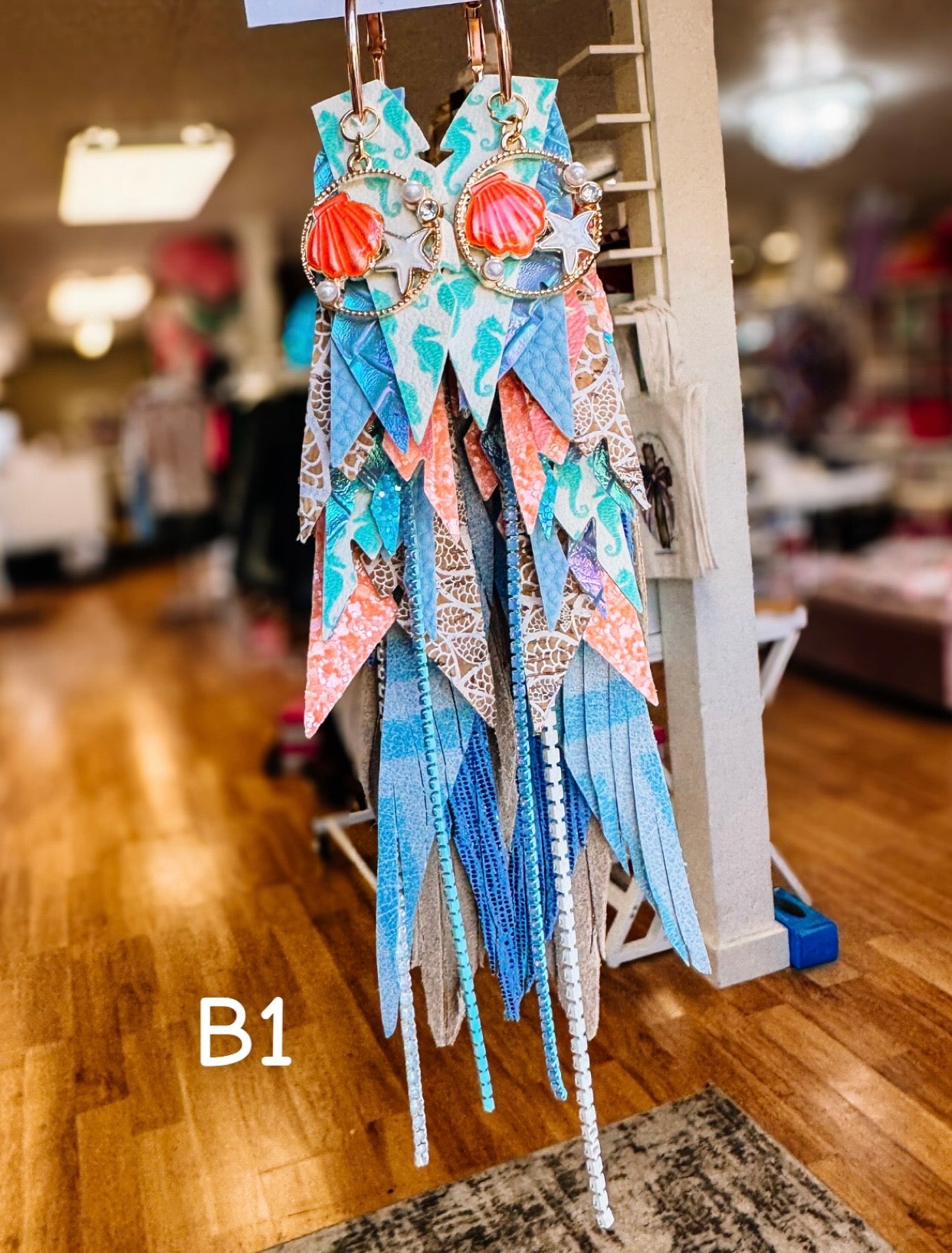Jak Sprat Beach Please Collection: Mega Mic Drop-Earrings-Dear Me Southern Boutique, located in DeRidder, Louisiana