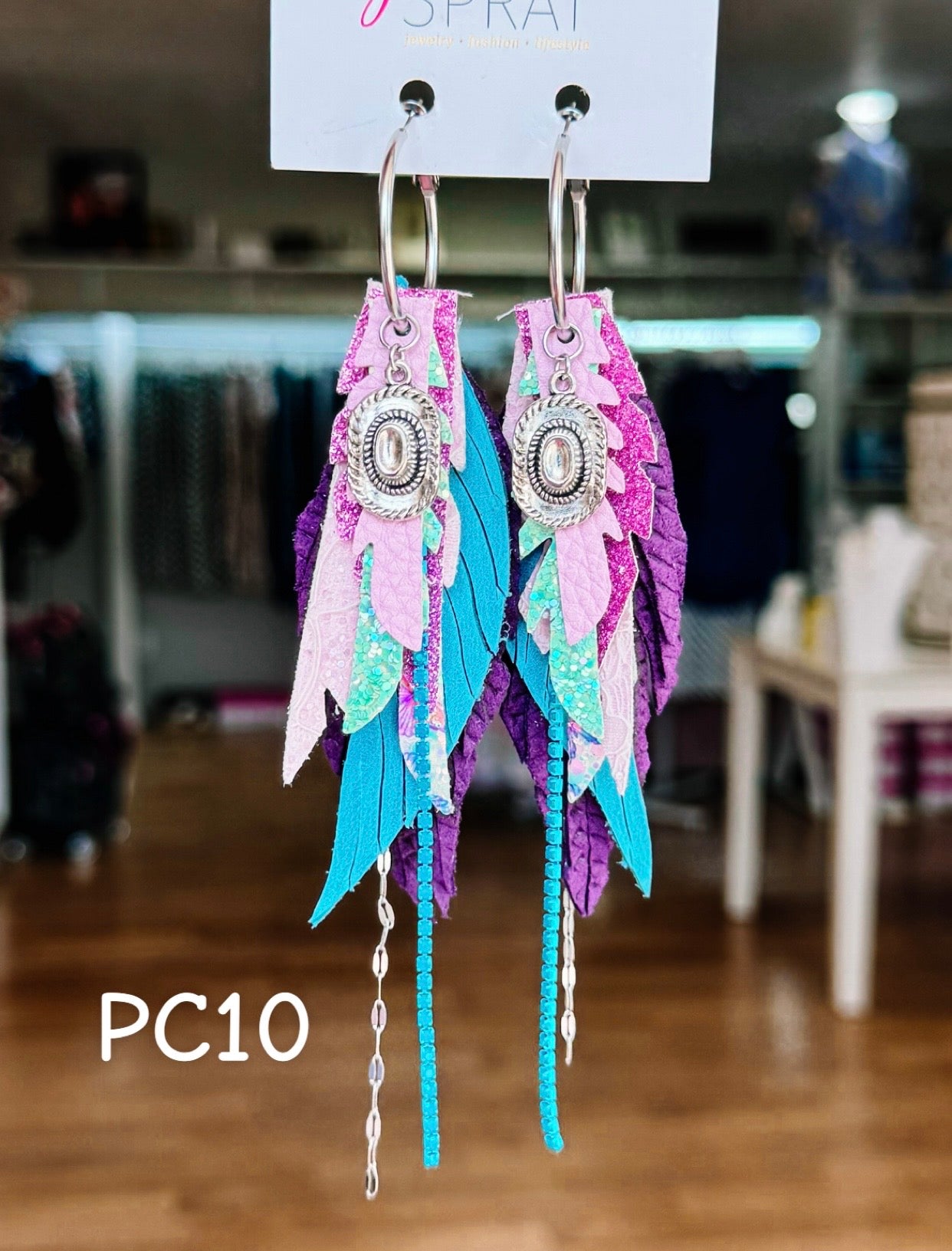 Jak Sprat Beg Your Parton Collection: Mini Mic Drop Dangles-Jewelry - Earrings-Dear Me Southern Boutique, located in DeRidder, Louisiana
