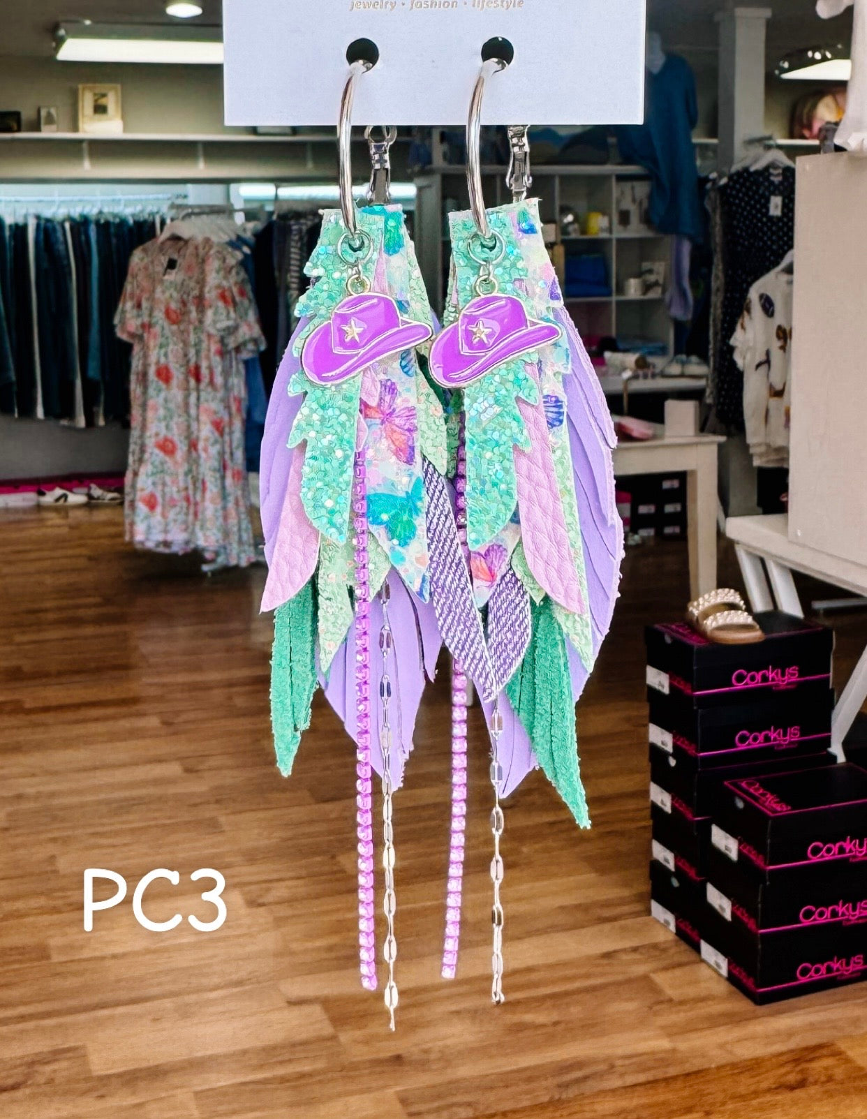 Jak Sprat Beg Your Parton Collection: Mini Mic Drop Dangles-Jewelry - Earrings-Dear Me Southern Boutique, located in DeRidder, Louisiana