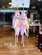 Jak Sprat Beg Your Parton Collection: Mini Mic Drop Dangles-Jewelry - Earrings-Dear Me Southern Boutique, located in DeRidder, Louisiana