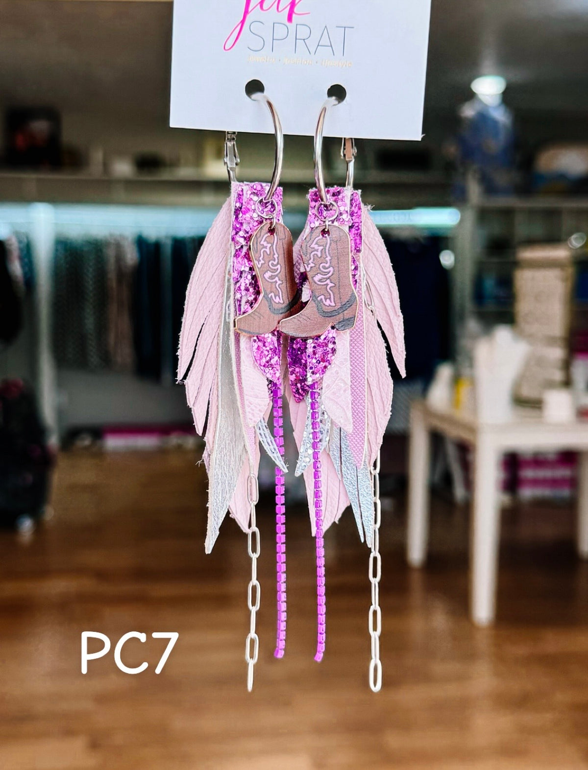 Jak Sprat Beg Your Parton Collection: Mini Mic Drop Dangles-Jewelry - Earrings-Dear Me Southern Boutique, located in DeRidder, Louisiana