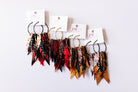 Jak Sprat Biker Babe Collection: Fabulous Feather Dangles-Earrings-Dear Me Southern Boutique, located in DeRidder, Louisiana