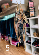 Jak Sprat Black & Bold Collection: Mega Mic Drop Dangles-Earrings-Dear Me Southern Boutique, located in DeRidder, Louisiana