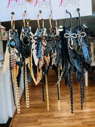 Jak Sprat Black & Bold Collection: Mini Mic Drop Dangles-Earrings-Dear Me Southern Boutique, located in DeRidder, Louisiana