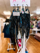 Jak Sprat Black Jak Collection: Mega Mic Drop-Earrings-Dear Me Southern Boutique, located in DeRidder, Louisiana