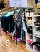 Jak Sprat Black, White & Checkered Collection: Mini Mic Drop Dangles-Earrings-Dear Me Southern Boutique, located in DeRidder, Louisiana